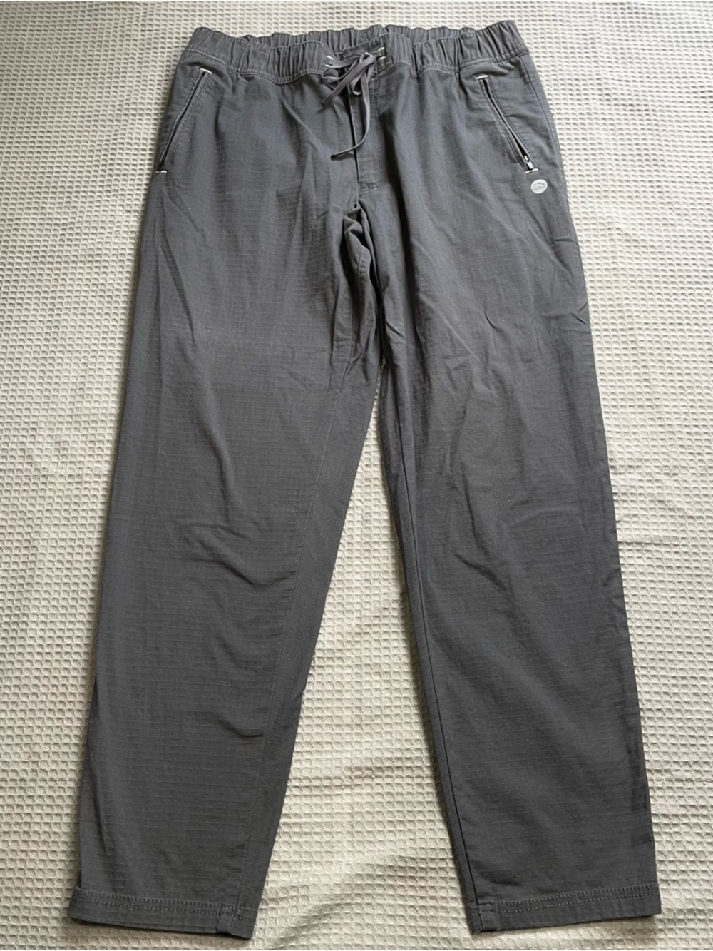 LL Bean Explorer Ripstop Pants Large x 32 Men’s Dark Gray Comfort Waist Tapered